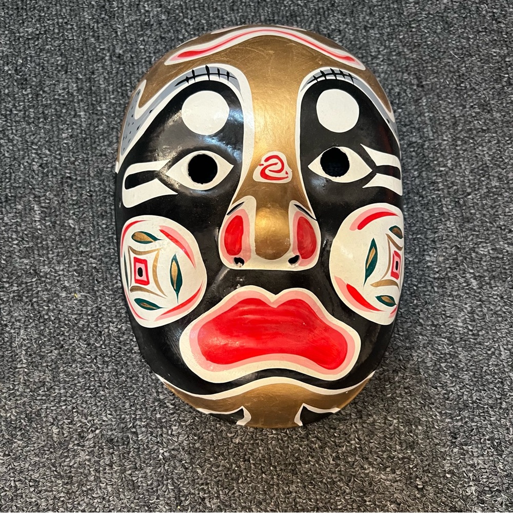Vintage Hand painted  Paper Mache Asian/Chinese Mask - Picture 4 of 15